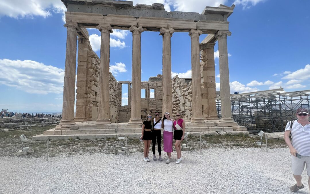 Climbing the acropolis!