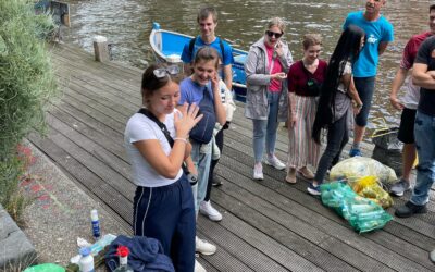 Plastic Fishing in the Beautiful Canals of Amsterdam